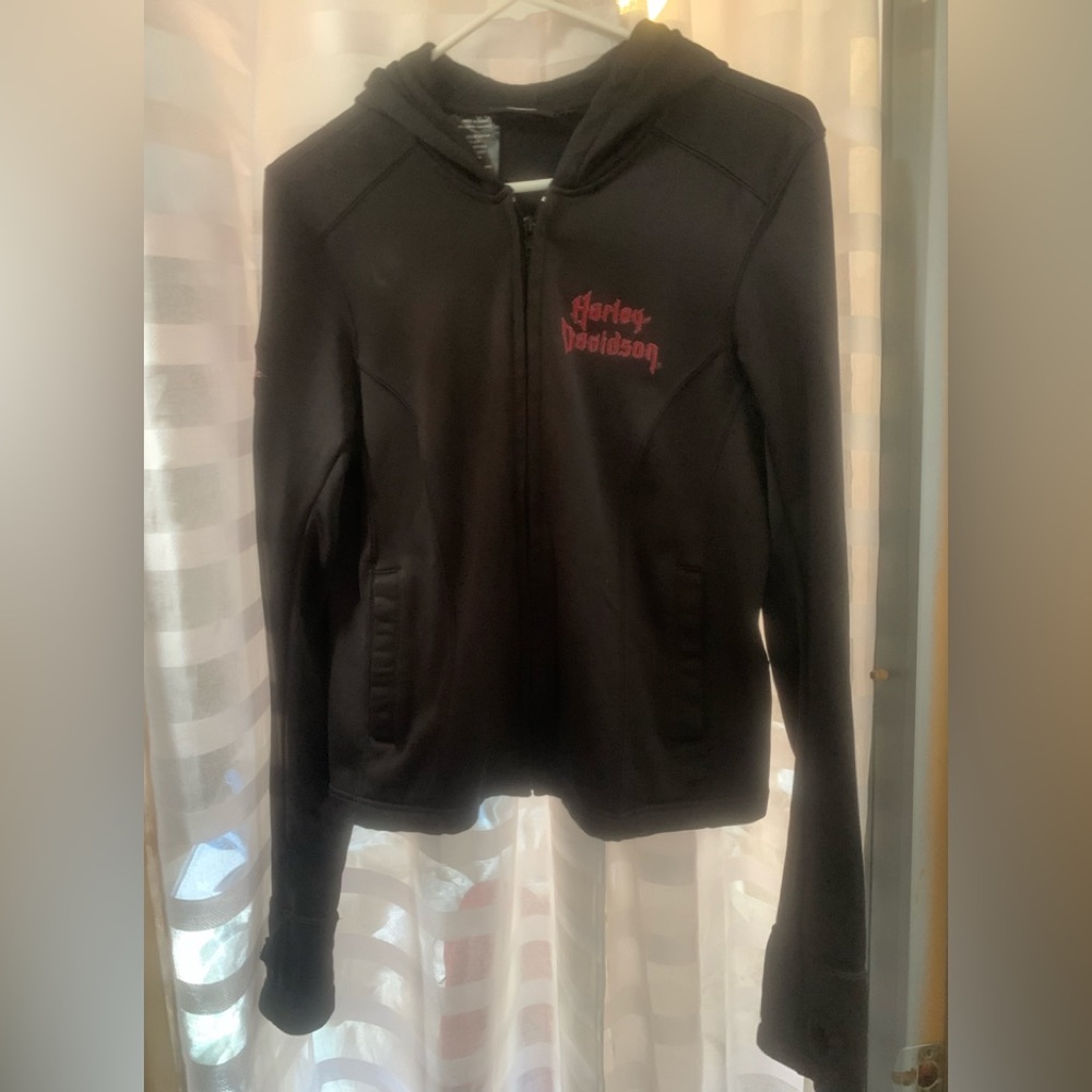 Harley Davidson womens full zipper hoodie